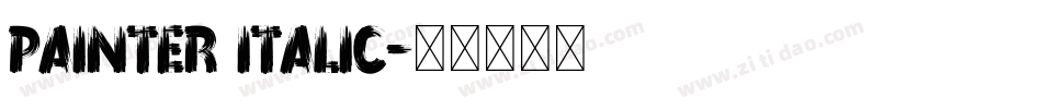 Painter Italic字体转换
